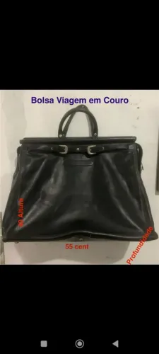 BOLSA DE MÃO EM COURO LINDA