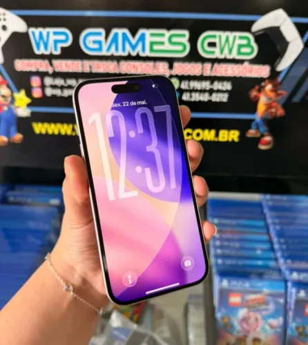 ?IPHONE 15 PINK COM GARANTIA LOJA FÍSICA WP GAMES CWB APARELHO NOVÍSSIMO SEMINOVO