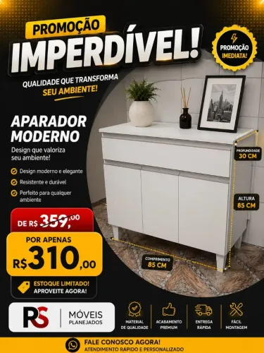 Promoção imperdível de aparador