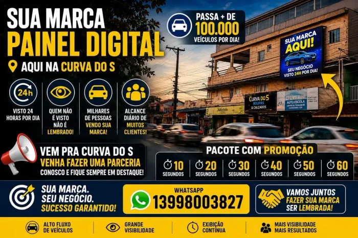 Painel Digital Curva Do S Praia Grande