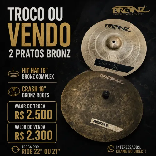 VENDO OU TROCO - HIT HAT 15 E CRASH 19