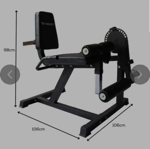 Cadeira Extensora e Flexora Ajuste de Cargas Anilhas Yangfit