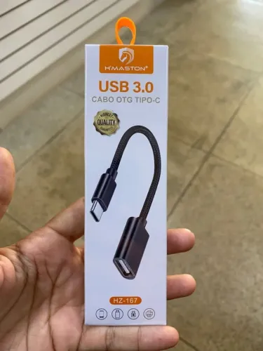 Cabo OTG Tipo-C USB 3.0 H?Maston - Conecte Pendrive e Acessórios