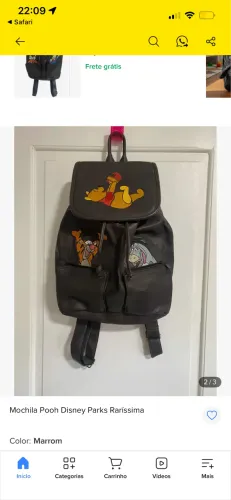 Mochila Disney ursinho pooh