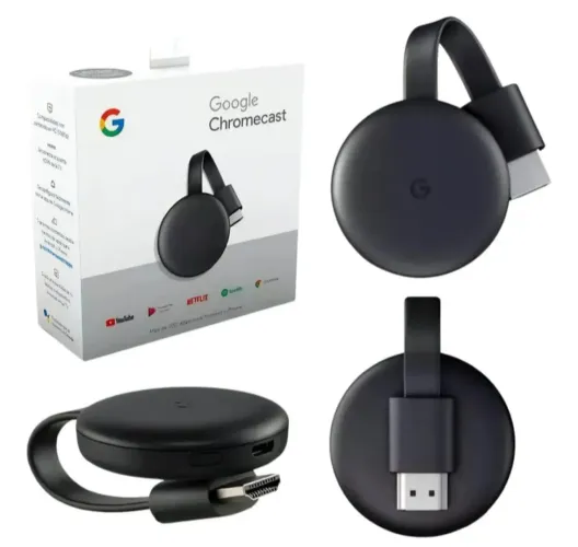 Google Chromecast 3 Chromecast 3 3ª geração Full HD