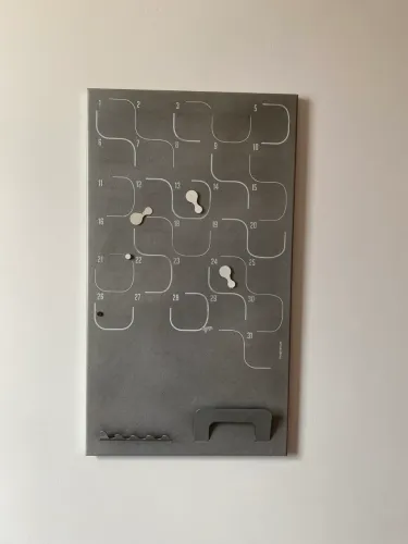 Mural de fotos/porta-recados/agenda magnético de parede