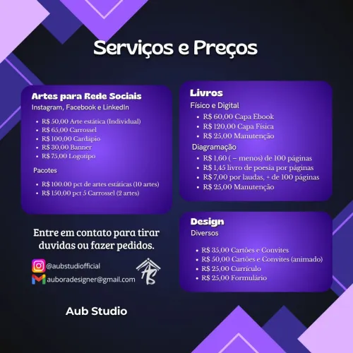 Capa, Diagramação e Artes Digitais