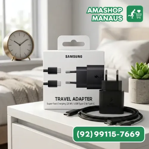 Carregador Samsung Tipo C Turbo Fast Charging