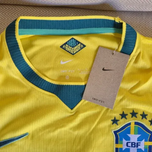 Camisa de futebol seleção brasileira amarela masculina tamanho G nova com etiqueta