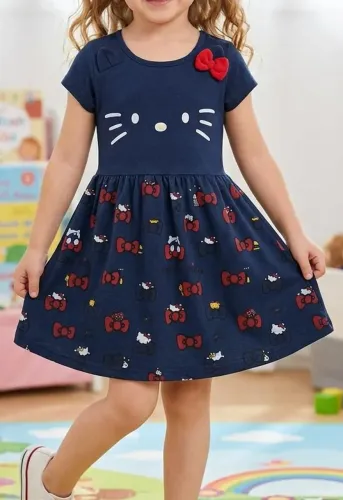 Vestido Infantil Hello Kitty - Muito Fofo e Perfeito Estado!