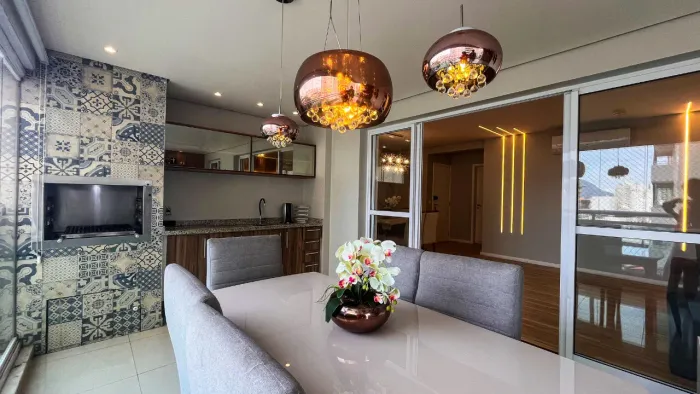 Terramares Astúrias Guarujá, apartamento com terraço gourmet