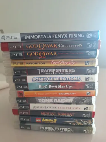 Lote de games ps3 e ps5 e console wi