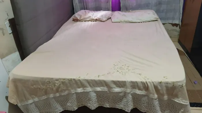 Cama box de casal com cabeceira 