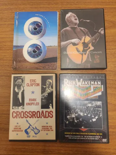 4 DVDs musicais internacionais originais