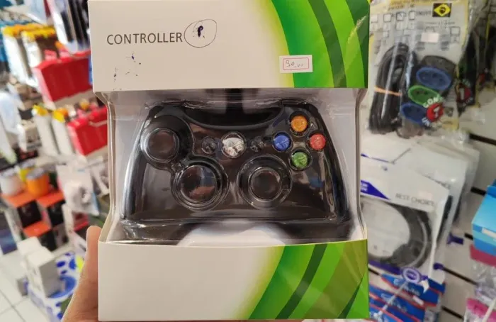 Controle xbox 360 com fio