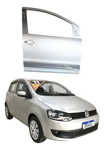 Porta Dianteira Direita Volkswagen Fox 2010 2011 2012 Dianteira Direita Prata