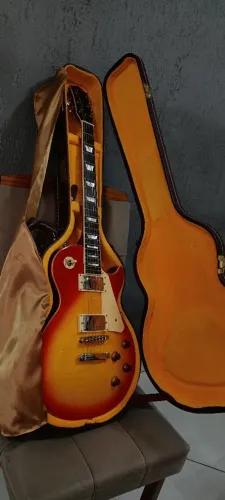 Guitarra Les Paul Tagima Tlp Flamed Cherry sunbuster com case