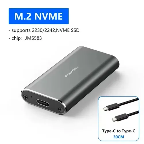 Case Para M.2 Nvme Blueendless 2230 / 2242 Externo