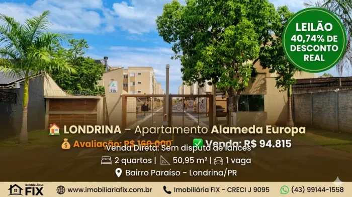 ? LONDRINA - Apartamento Alameda Europa