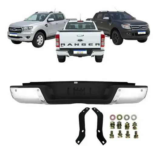 Parachoque Traseiro Ford Ranger 2013 2014 2015 2016 C/sensor