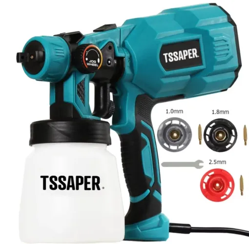 Pistola De Pintura Elétrica TSSAPER 550w 110v Com 3 Bicos