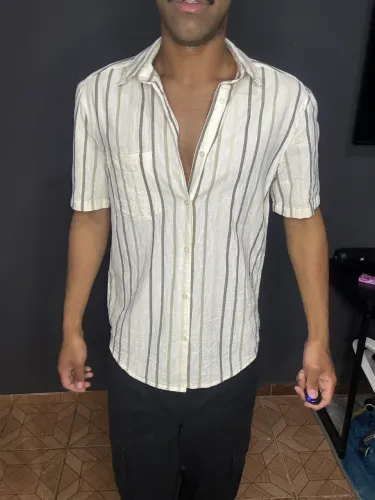 Camisa Viscose Listrada