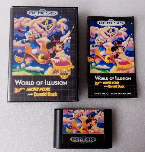 World of Illusion original Americano para Mega Drive
