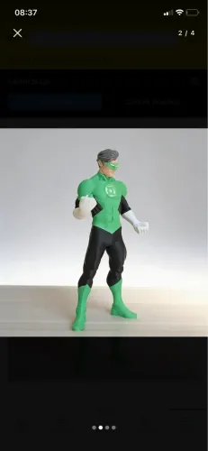 Boneco lanterna verde 19cm de altura colecionável
