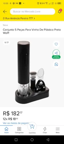 conjunto para vinho 5 peça