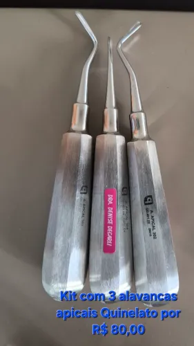 Kit com 3 alavancas apicais Quinelato