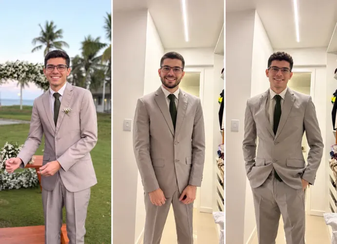 Venda/Aluguel terno cinza claro