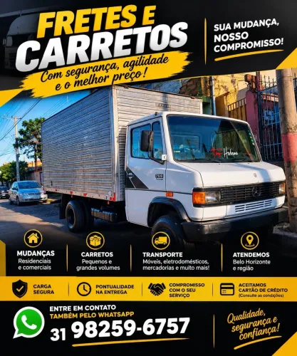 Faço carretos e mudanças: BH e região 