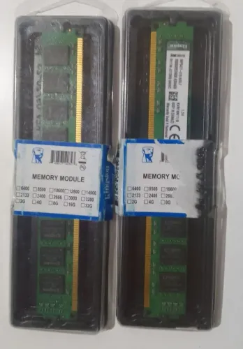 2 memórias de 8 giga cada nova