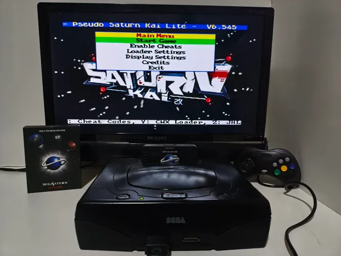 SEGA SATURN + PSEUDO SATURN KAI + DAYTONA USA ORIGINAL