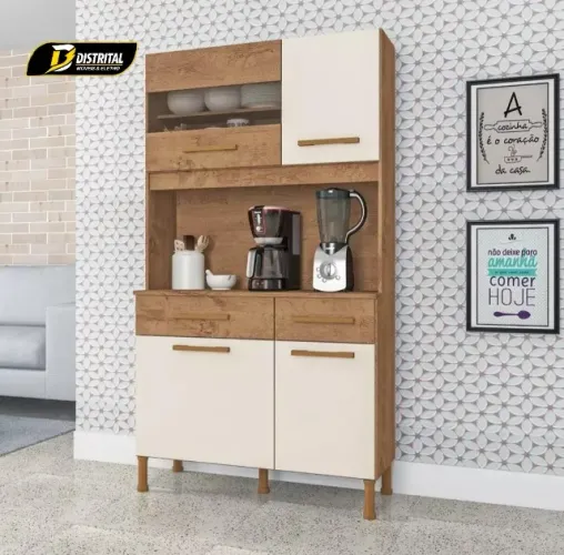 Kit Cozinha Anápolis 91 cm 4P 2G  Ofra