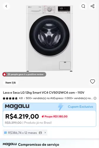 Lava e seca 