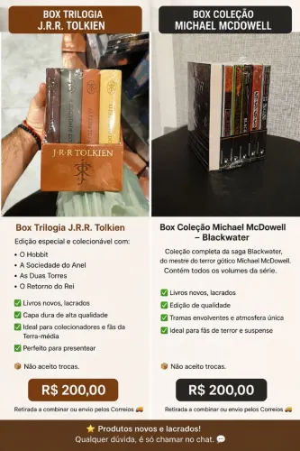 Box de Livros Lacrados