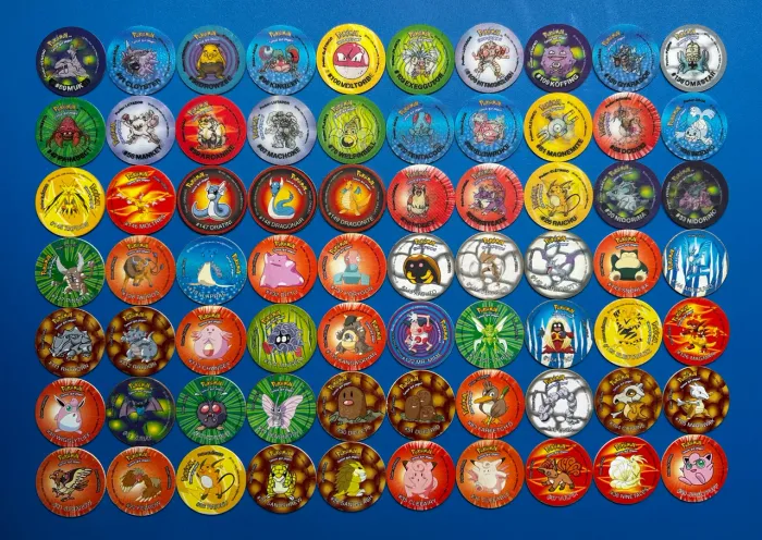 Tazos Elma Chips Pokémon e Super Cartas