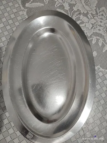 Travessa inox oval