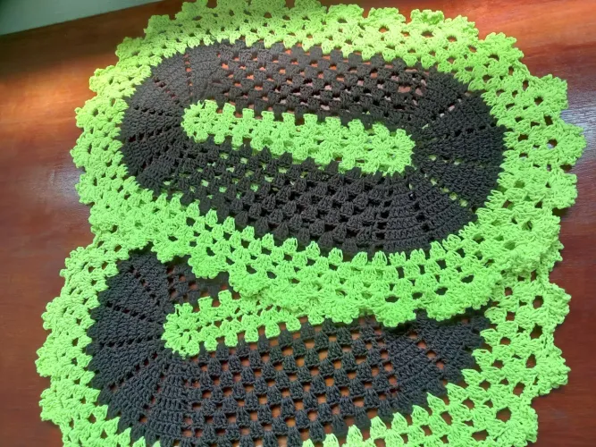 Tapete croche  2 peças 
