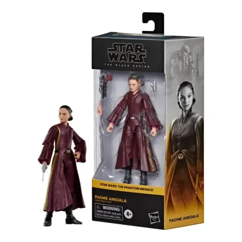 Action Figure Star Wars, Padmé Amidala, A Ameaça Fantasma, The Black Series - 15cm