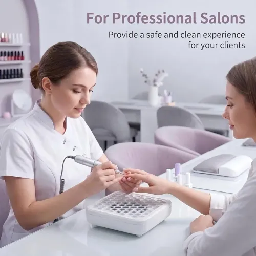 Coletor de Pó para Unhas Profissional - Aspirador de Pó para Manicure | Silencioso 