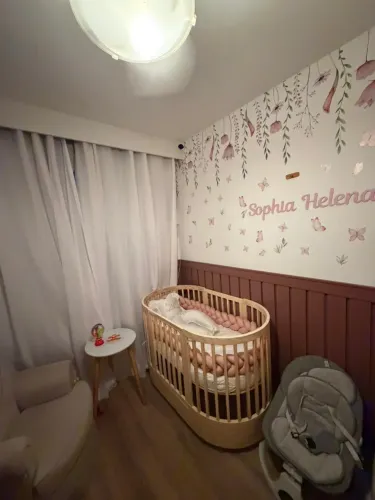 Berço Infantil Progressivo Wave 3 em 1 Divicar Nature - Marrom