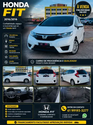 Honda Fit Ex/s/ex 1.5 Flex/flexone 16V 5P Aut. 2016