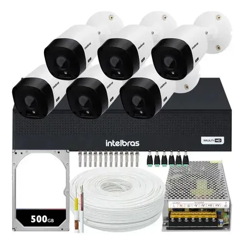 Kit de Vigilância Completo: DVR com 4 Câmeras