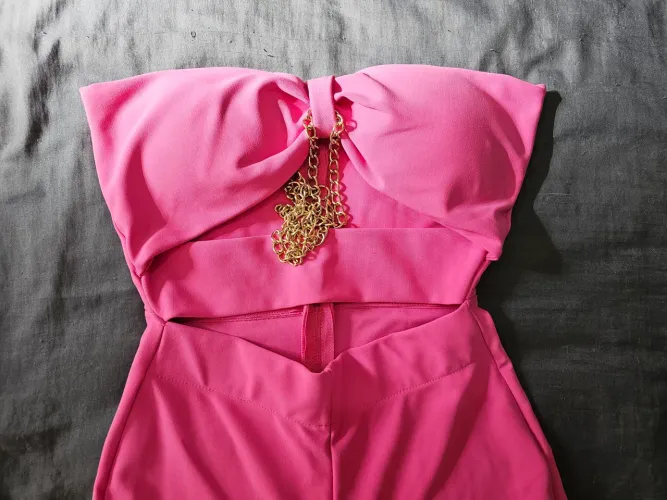 Macacão Rosa Tamanho M