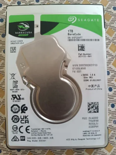 HD notebook Seagate Barracuda 1tb