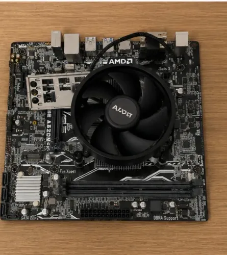 Kit Upgrade AMD Athlon 3000G + Placa-Mãe Asus A320M-K/BR (Com Espelho)
