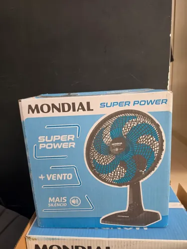 Ventilador de Mesa 30cm Mondial Super Power, Preto/Azul Petróleo, 60W, 220V - VSP-30-AP