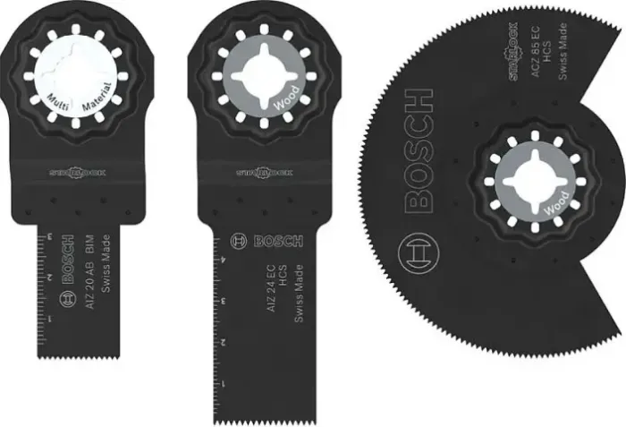JOGO STARLOCK BOSCH P/FERRAMENTA OSCILANTE C/3PCS MADEIRA E METAL